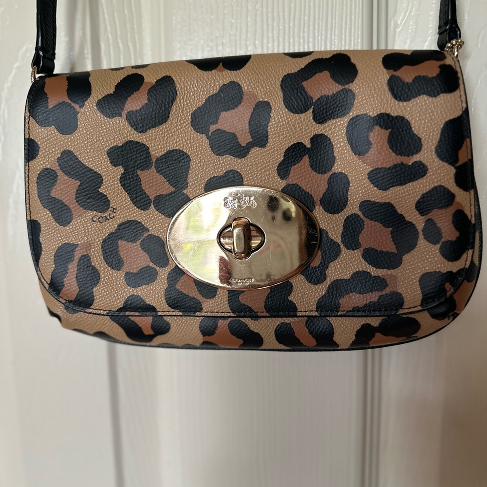 Coach Leopard Print Crossbody Bag